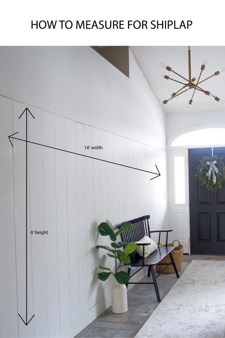 HOW TO MEASURE FOR YOUR SHIPLAP PROJECT making pretty spaces