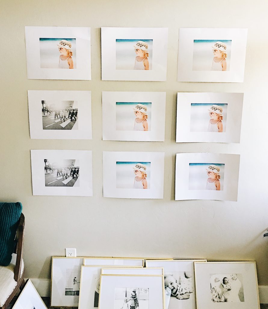 Hanging a grid gallery wall (the easy way)