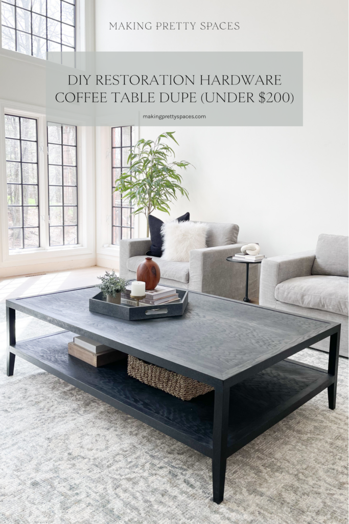 The Full Tutorial for Building My Restoration Hardware Coffee Table ...